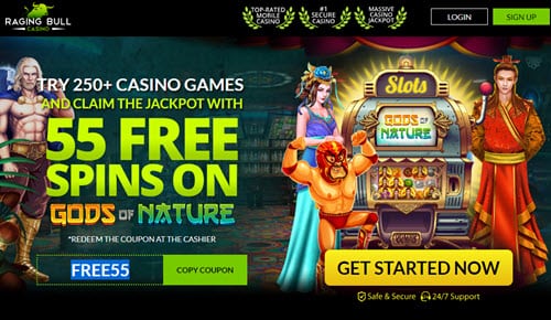 Redeem Daily Free Spins Raging Bull